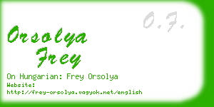 orsolya frey business card